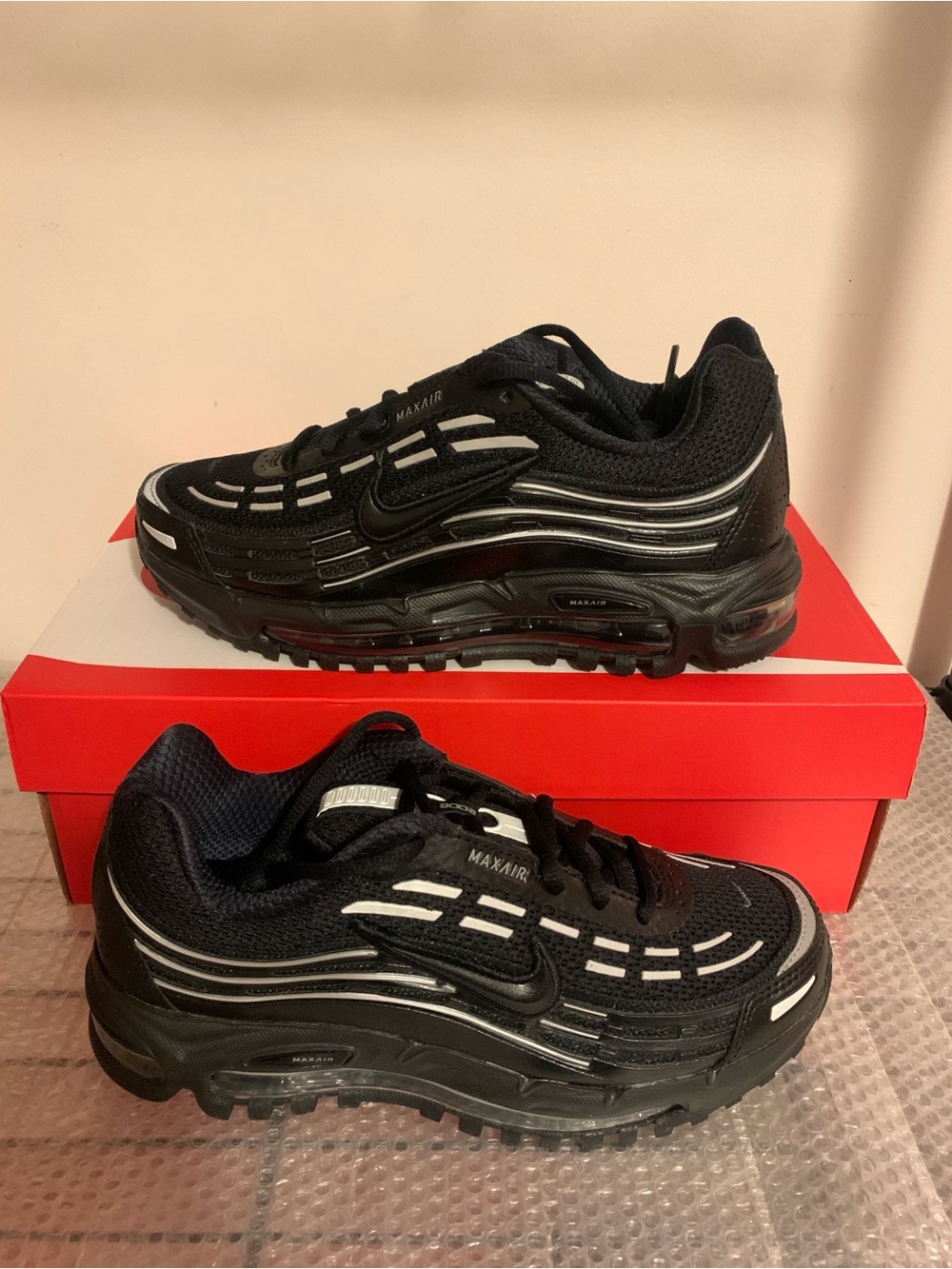 Nike Air Max TL 2.5 Black Metallic Silver FZ4110-002 - Men’s Size 5